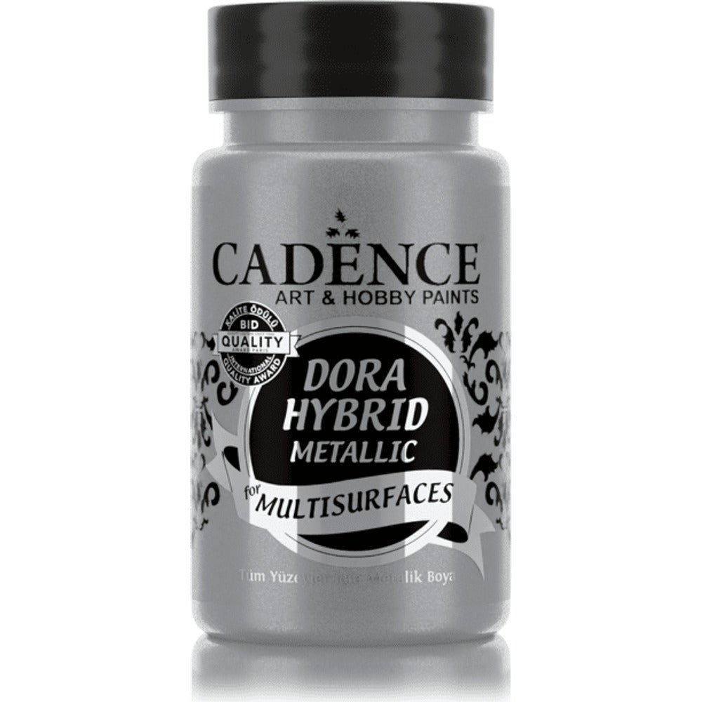 Cadence Dora Hybrid Metallic Paint for Multi-Surfaces – Silver 90ml