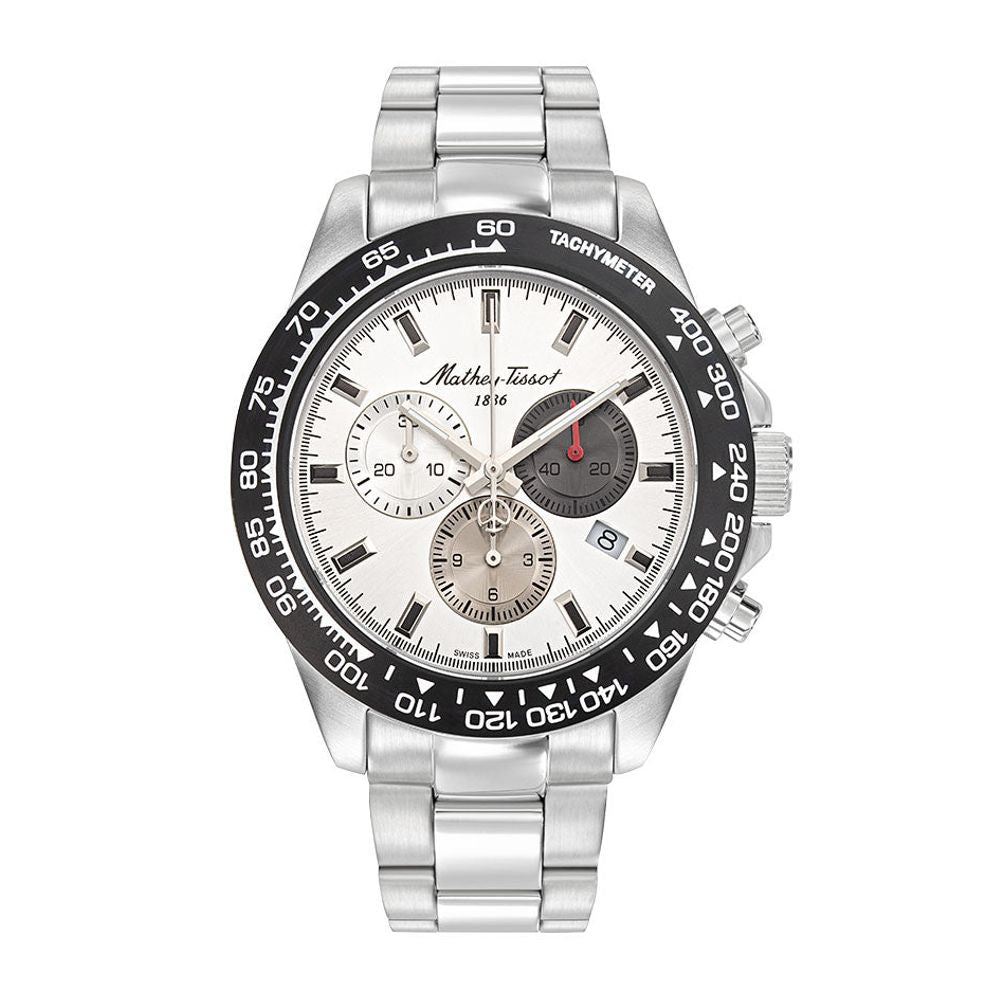 Mathey Tissot Mathy Chrono II Men's Watch - White - H938CHAS