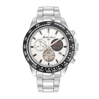 Mathey Tissot Mathy Chrono II Men's Watch - White - H938CHAS