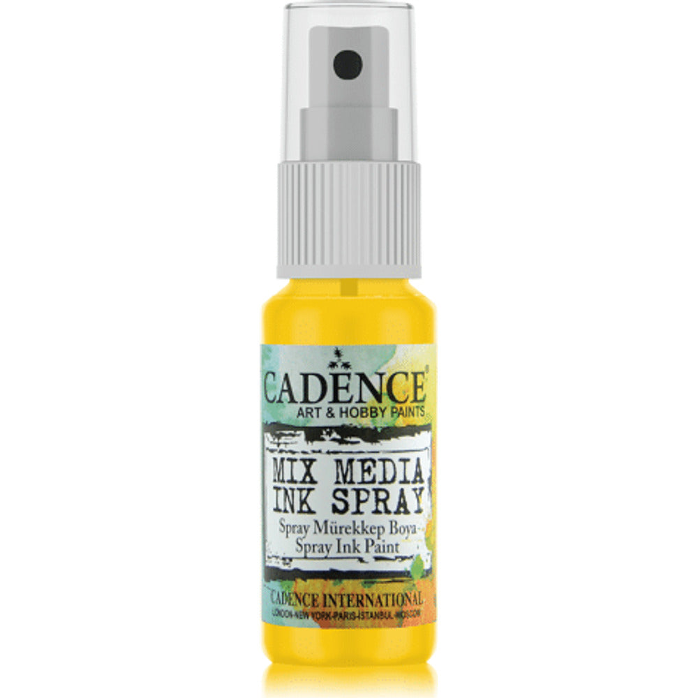 Cadence Mix Media Ink Spray – Yellow 25ml