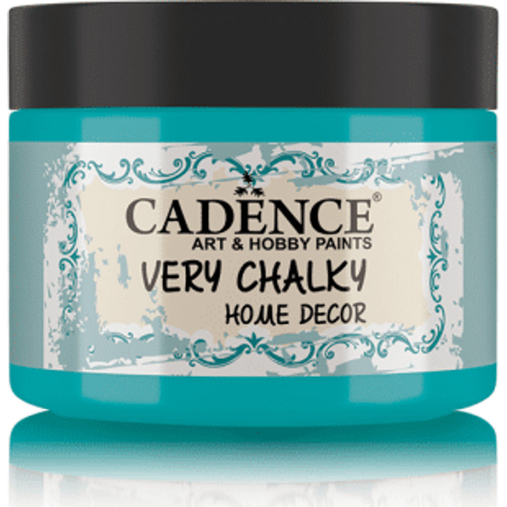 Cadence Very Chalky Home Decor Paint, Ultra Matt Acrylic – Turquoise 150ml