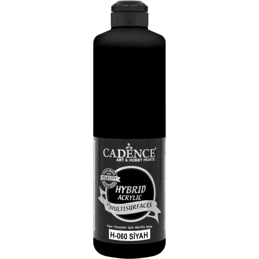 Cadence Hybrid Acrylic Multi-Surface Paint - Black 500ml