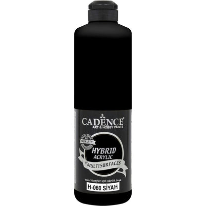 Cadence Hybrid Acrylic Multi-Surface Paint - Black 500ml