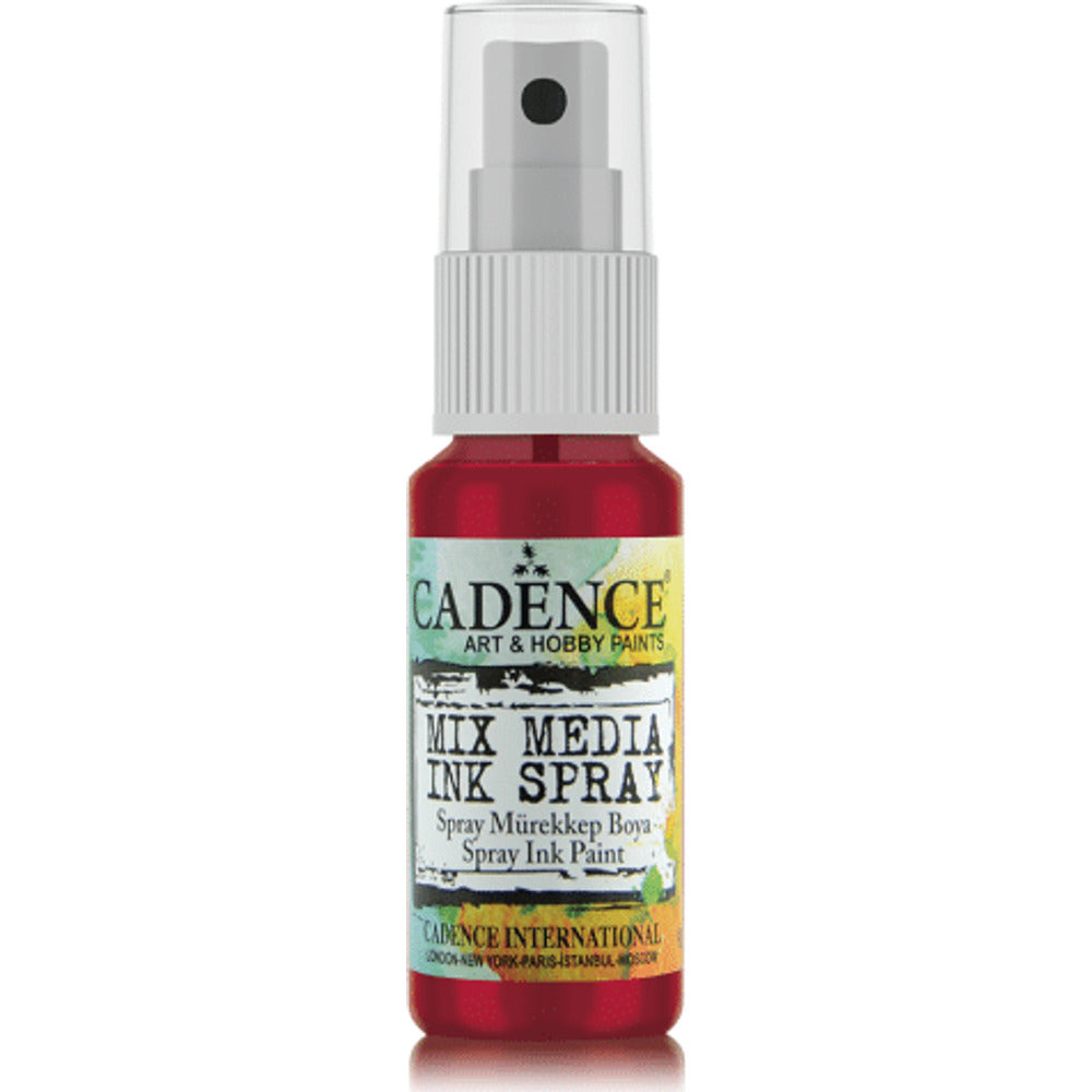 Cadence Mix Media Ink Spray – Red 25ml