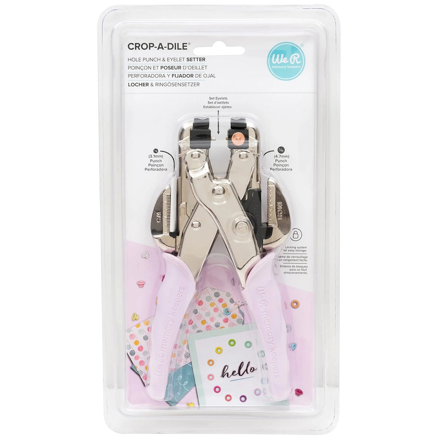 We R Makers Crop-A-Dile Hole Punch & Eyelet Setter - Lilac