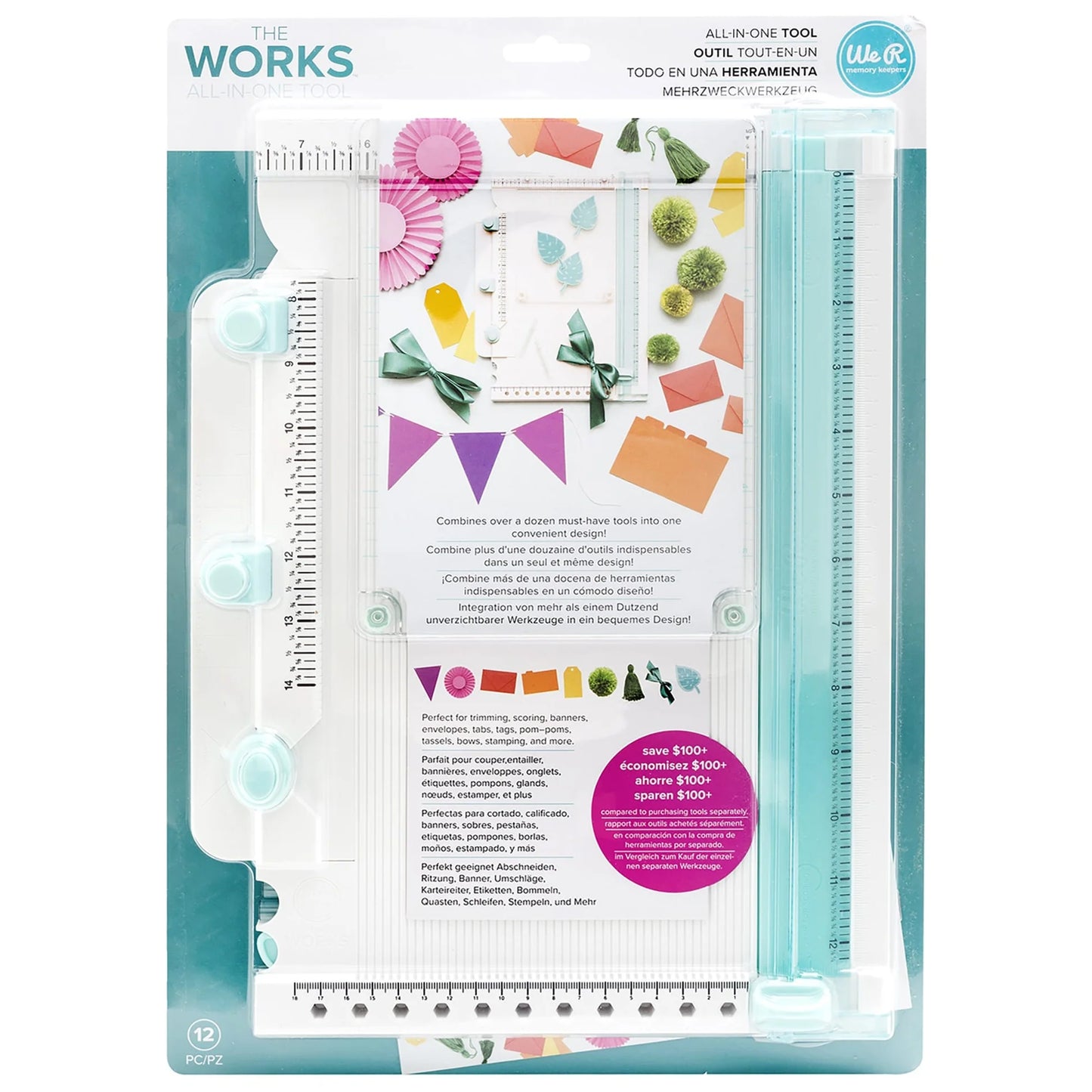We R Makers The Works All-in-One Scrapbooking Tool - Blue