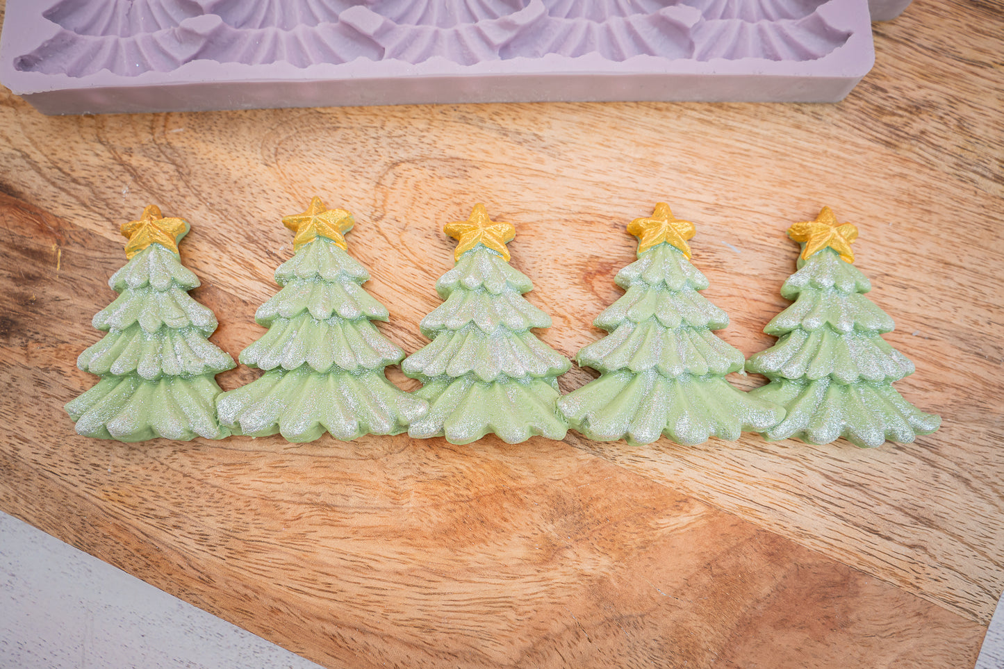 Karen Davies Sugarcraft Winter Tree Border Silicone Mould