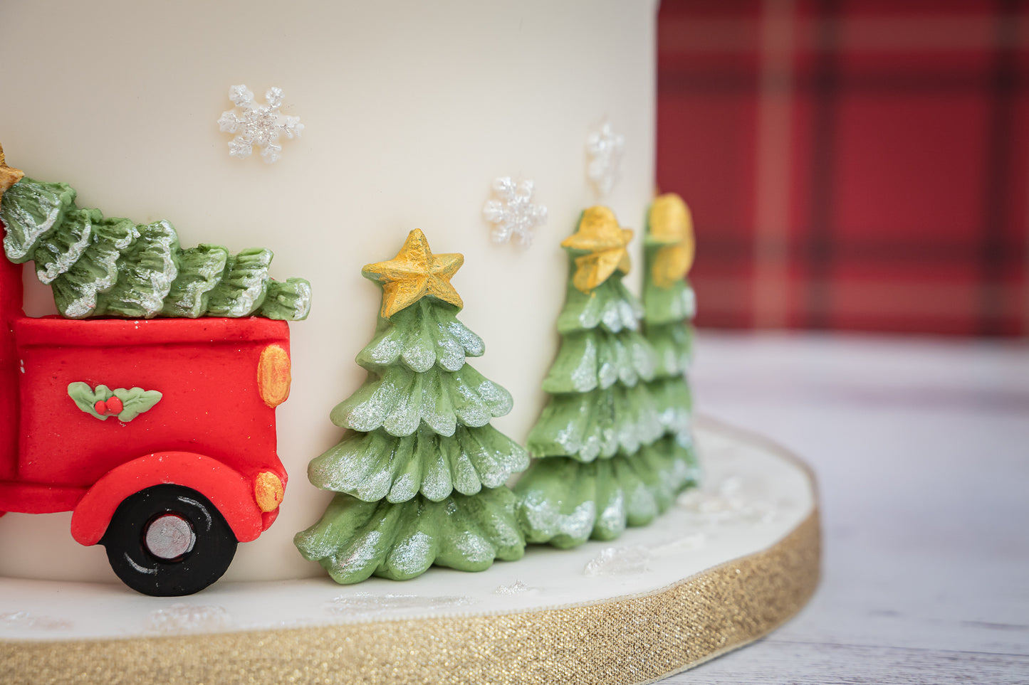 Karen Davies Sugarcraft Winter Tree Border Silicone Mould