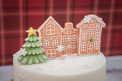 Karen Davies Sugarcraft Winter Tree Border Silicone Mould