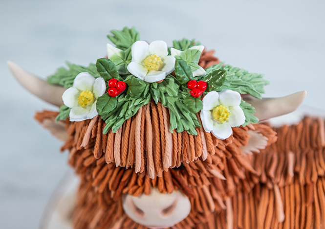 Karen Davies Sugarcraft Winter Wreath Silicone Mould