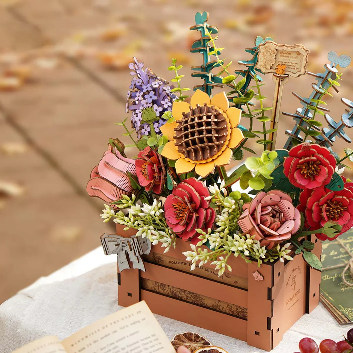 Rowood Wooden Bloom Box - DIY 3D Puzzle - TW02H