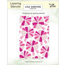 Lisa Horton Crafts Wrapping Up Layering Stencils