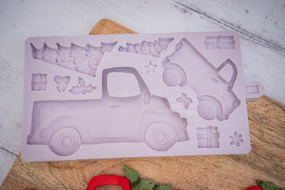 Karen Davies Sugarcraft Christmas Truck Silicone Mould